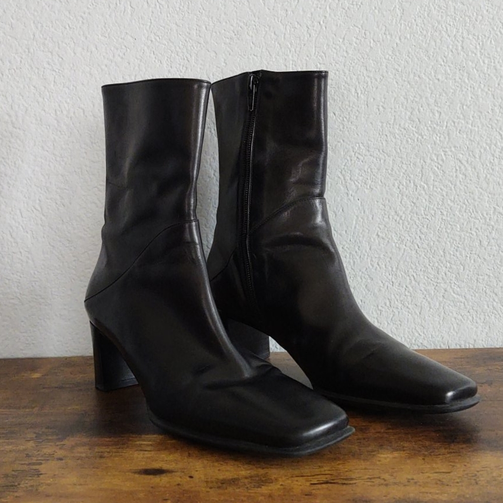 Via Spiga Leather Ankle Boots Made in Italy 7 1/2